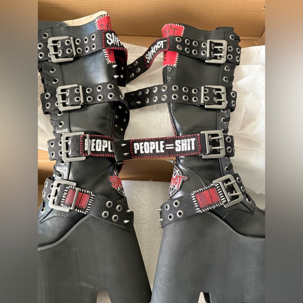 Dolls Kill Slipknot Platform Boots - Picture 2 of 7